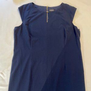 Tahari Arthur S Levine Sleeveless Dress Navy - 20W